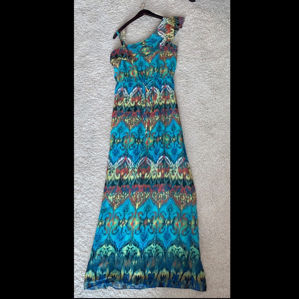 One shoulder long dress